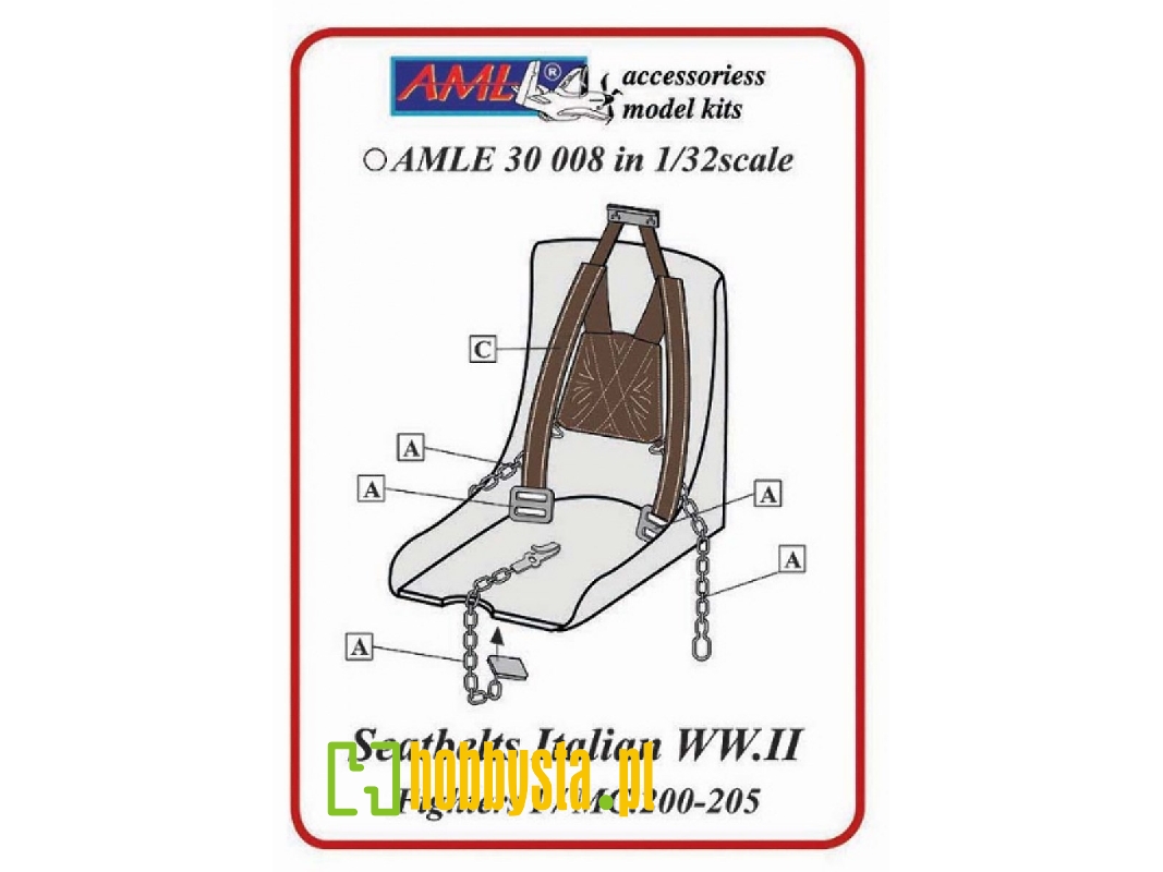 Italian Air Force Wwii Seatbelts For Macchi C.200/C.205 - image 1