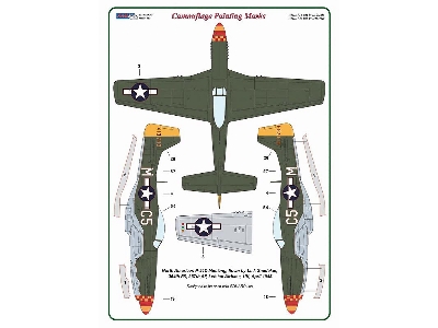 North American P-51 D-5 Mustang - Camouflage Pattern Paint Masks (Designed To Be Used With Eduard Kits) - image 2