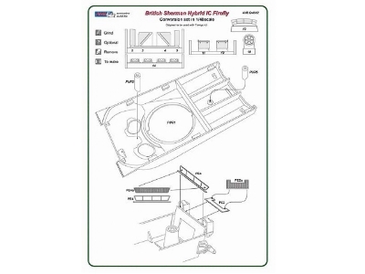 Czechoslovak Sherman Firefly Ic Hybrid - Conversion Set For Tamiya British Sherman Ic Firefly - image 9
