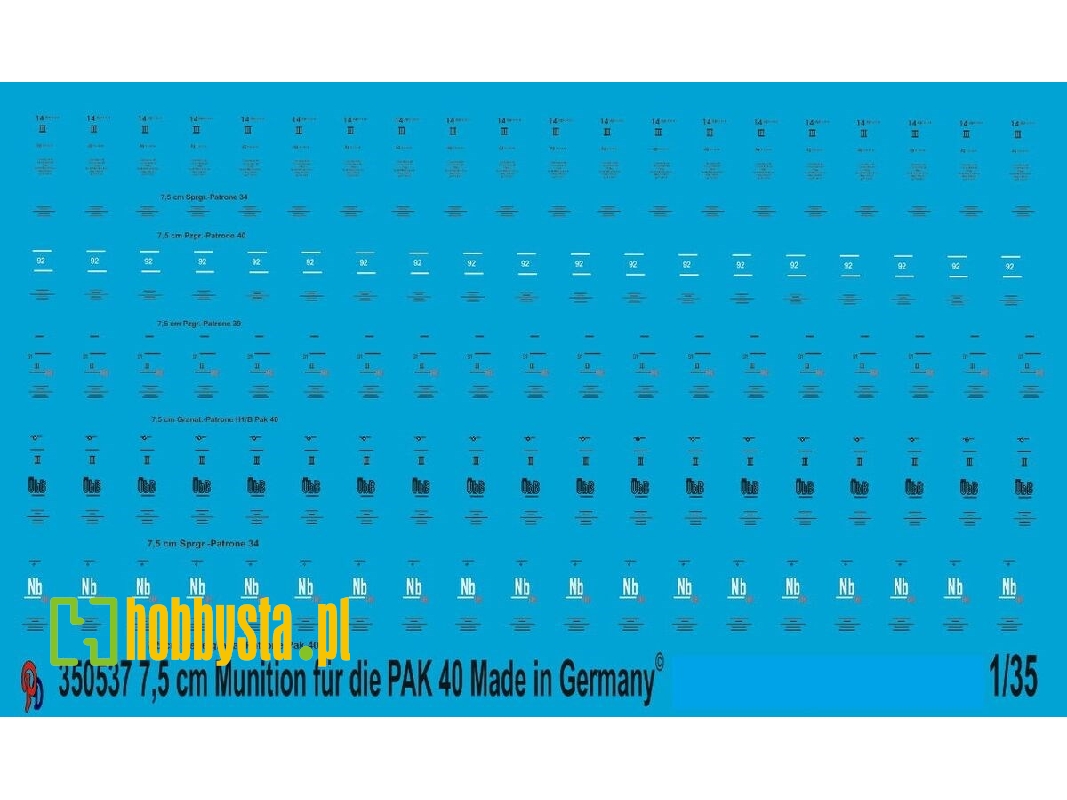 Stencils For 7,5 Cm Pak 40 Ammo - image 1