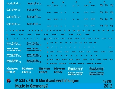 Stencils For 150 Mm Ammo For Sfh 18 And Hummel - image 1