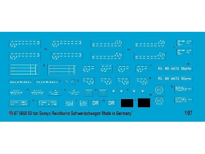 80 Ton Ssyms Rail Flatbed Markings - image 1