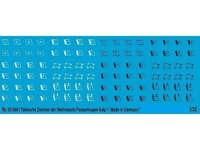 Wehrmacht Tactical Markings Tank Units Set No. 1 - image 1