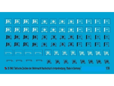 Wehrmacht Tactical Markings Transport And Recovery Units Set No. 3 - image 1