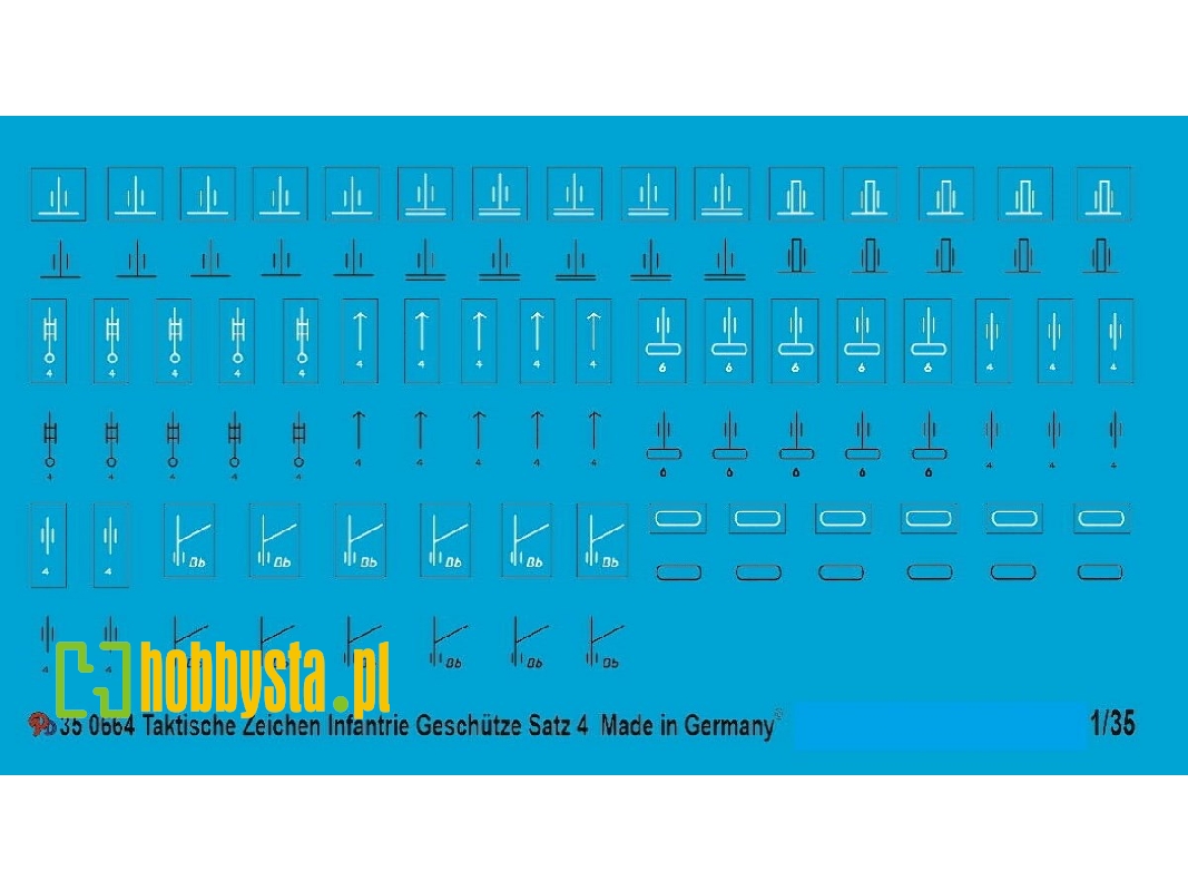 Wehrmacht Tactical Markings Infantry Guns Units Set No. 4 - image 1