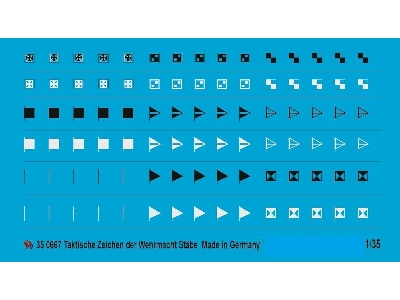 Wehrmacht Tactical Markings Hq Units Set No. 7 - image 1