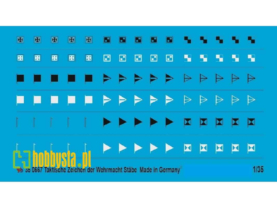 Wehrmacht Tactical Markings Hq Units Set No. 7 - image 1