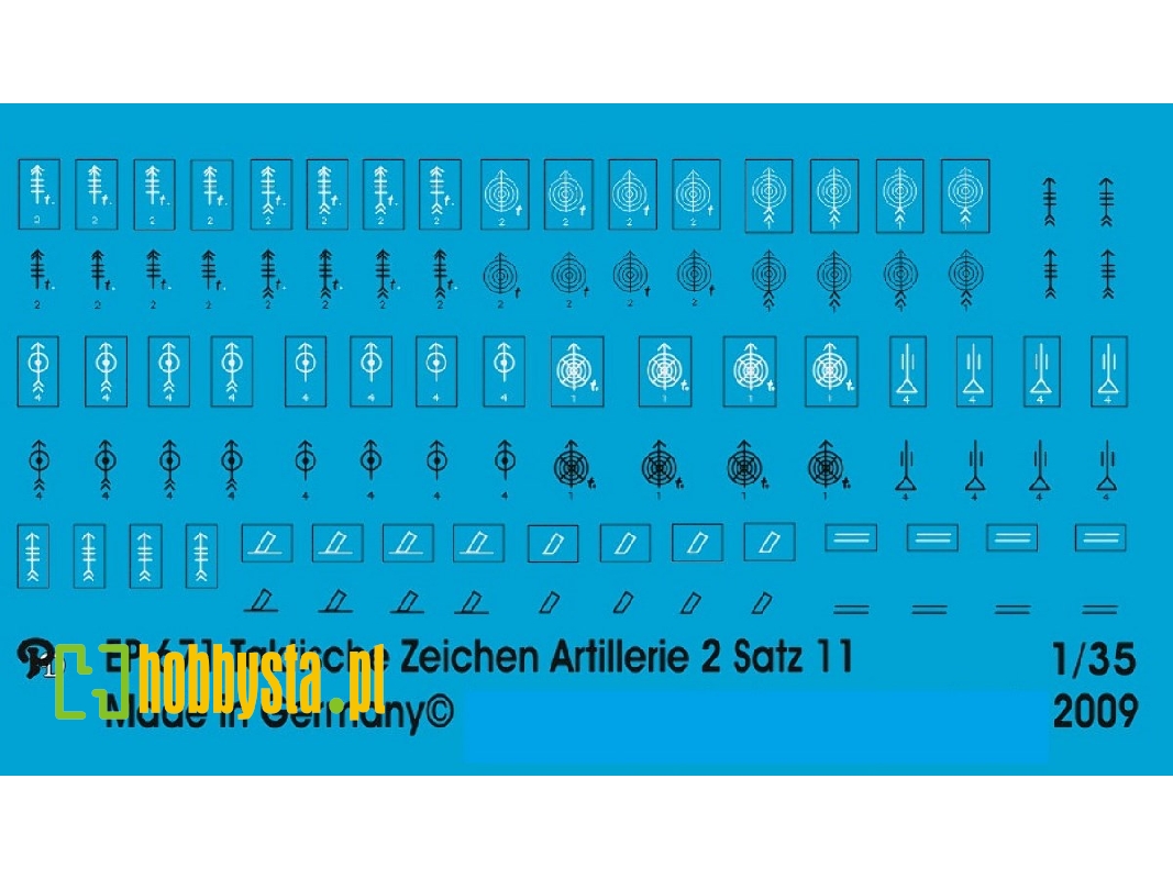 Wehrmacht Tactical Markings Heavy Guns Units No. 2 Set No. 11 - image 1