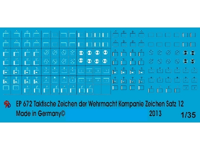 Wehrmacht Tactical Markings Infantry Platoon Units Set No. 12 - image 1