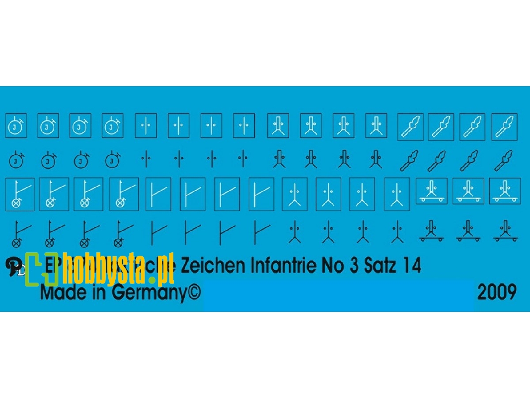 Wehrmacht Tactical Markings Infantry Group Units Set No. 14 - image 1