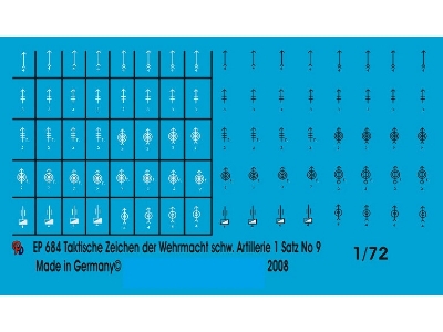 Wehrmacht Markings Heavy Guns Units Set No. 9 - image 1