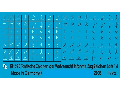 Wehrmacht Markings Infantry Units Platoons And Groups Set No. 14 - image 1