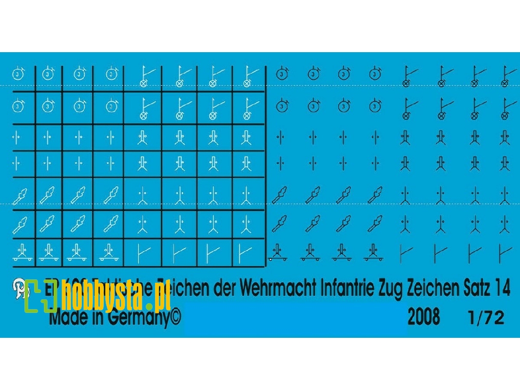 Wehrmacht Markings Infantry Units Platoons And Groups Set No. 14 - image 1