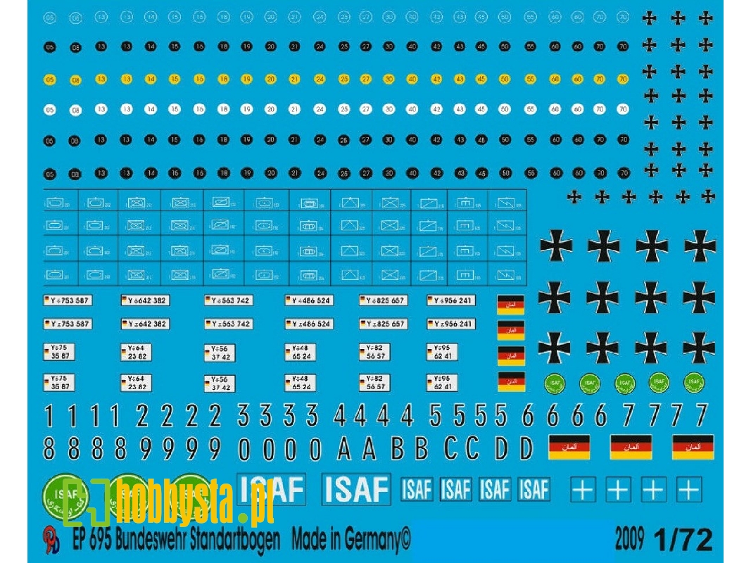 Modern German Army Iron Crosses, Road Class Signs, Tactical Markings - image 1