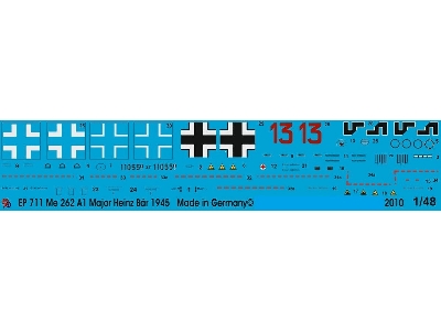 Markings For Me 262 Major Heinz Bär Ejg 2, March 1945 - image 1