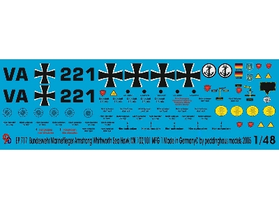 Markings For German Bundesmarine Sea Hawk - image 1