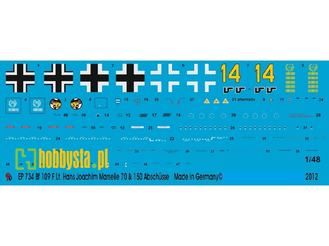 Bf 109 F Hans Joachim Marseile Africa - image 1