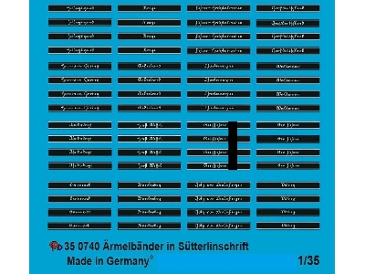 Waffen Ss Cuff Titles In Sütterlin Writing - image 1