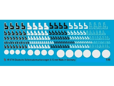 Swastikas German Airforce 5-13 Mm High - image 1