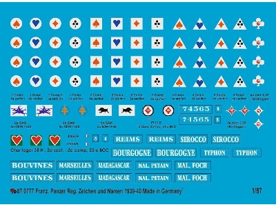 French Tank Markings 1939-1940 No. 2 - image 1