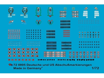 German And Us Aircraft Kill Markings Overseas Version Complete Swastika - image 1