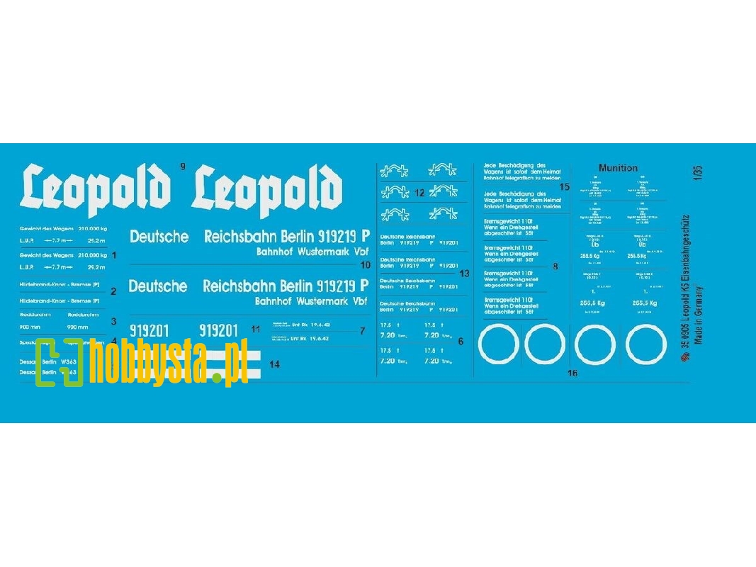 Leopold Railway Gun Markings - image 1