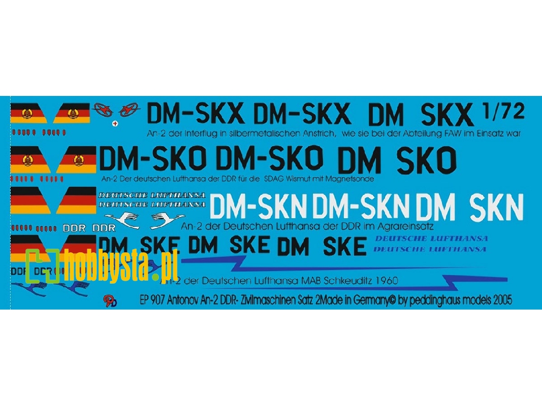 Antonov An-2 For Ddr Civil - Markings No. 2 - image 1