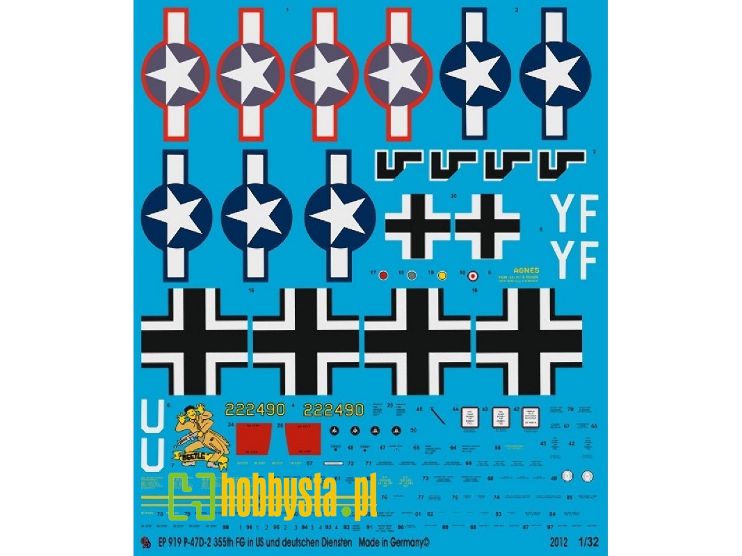 Thunderbolt Circus Rosarius With Us And German Markings - image 1