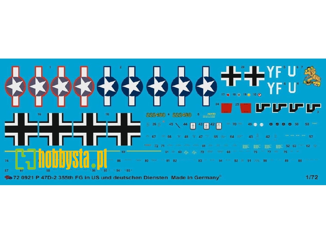 Thunderbolt Circus Rosarius With Us And German Markings - image 1
