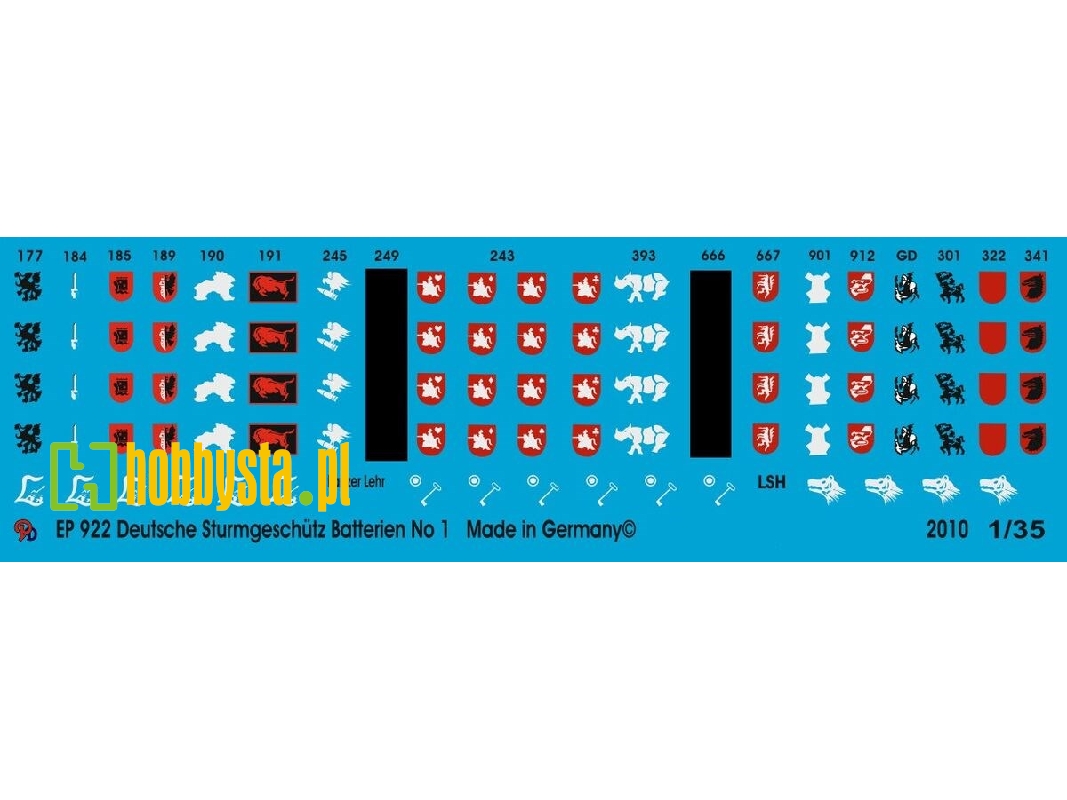 Stug Batteries Unit Markings No. 1 - image 1