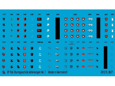 Stug Batteries Unit Markings No. 1 - image 1