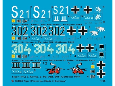 Tiger Tank Markings Set No. 3 - image 1