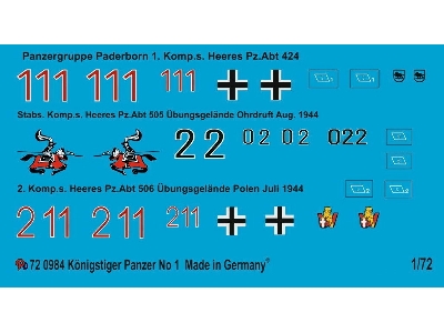 Tiger Ii Markings No. 1 - image 1