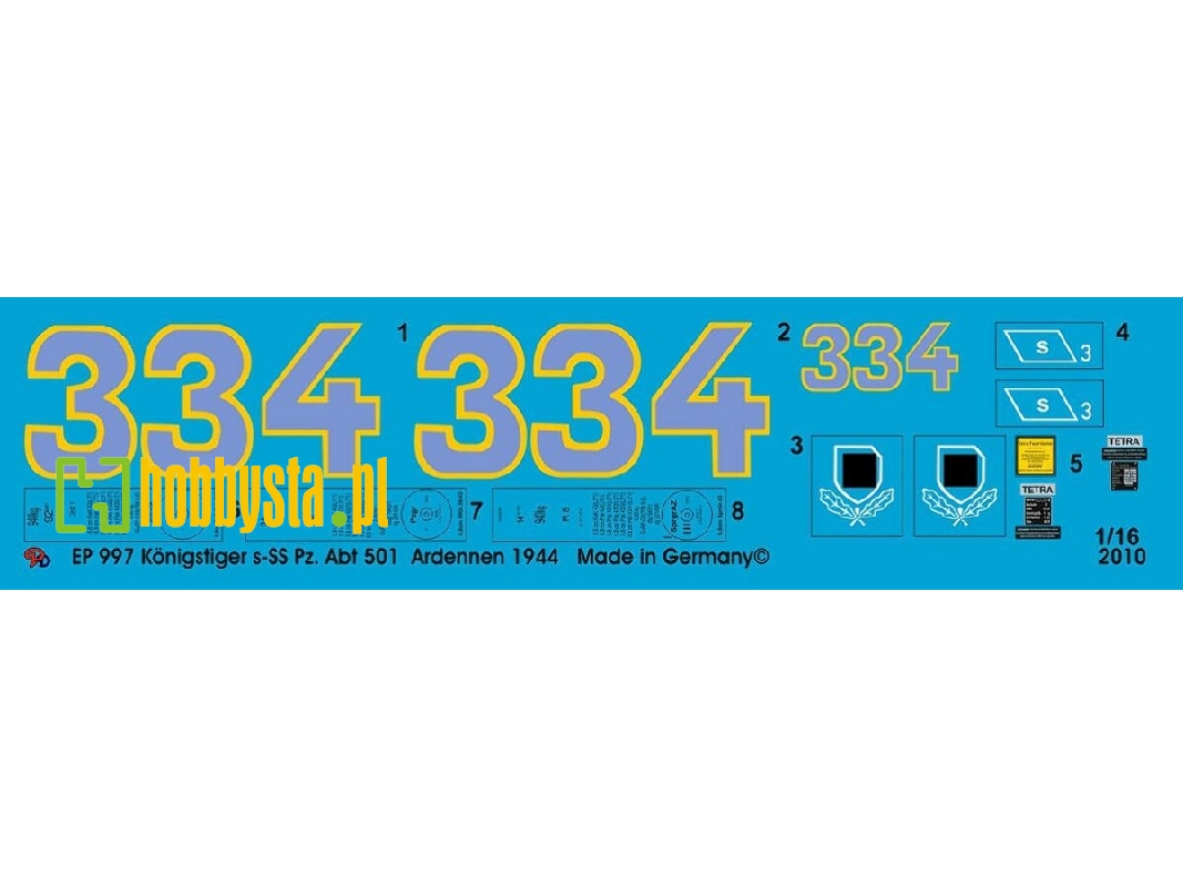King Tiger 3. Comp S. Ss Pz. Abt. 501 Ardennes 1944 - image 1
