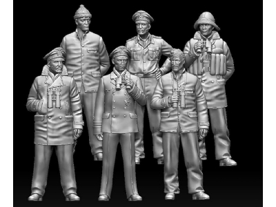 Crew Members Wwii German U-boot (6 Figures) - image 1