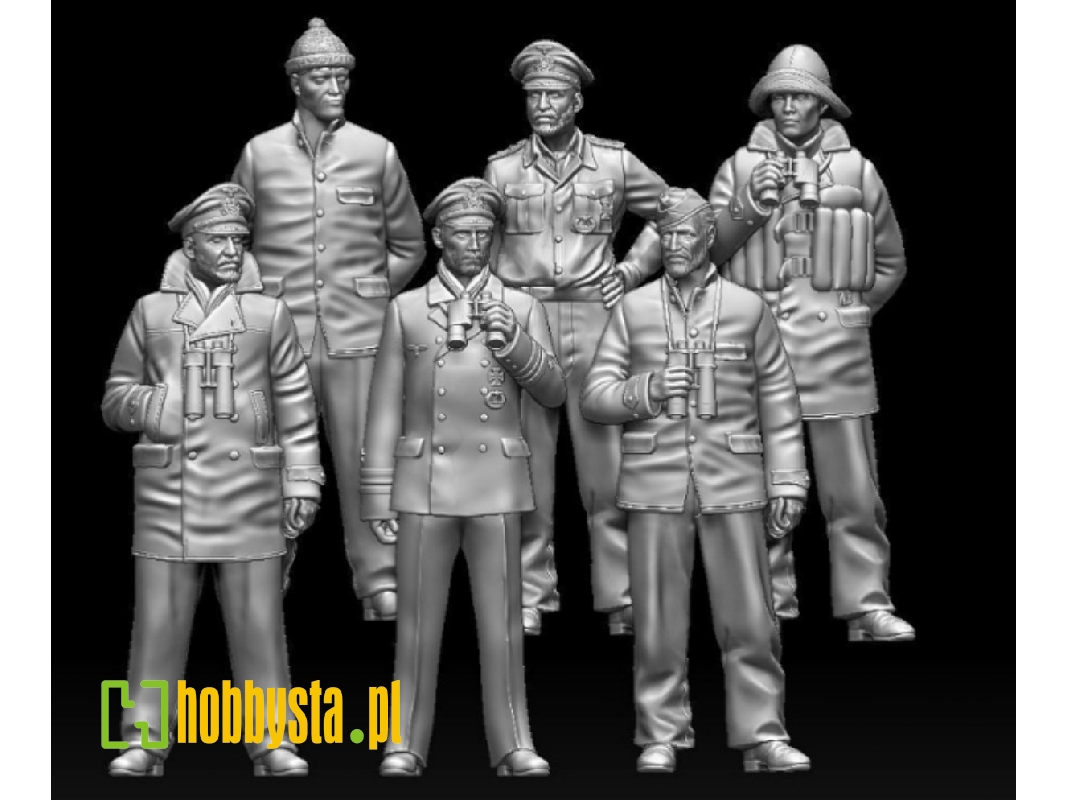 Crew Members Wwii German U-boot (6 Figures) - image 1