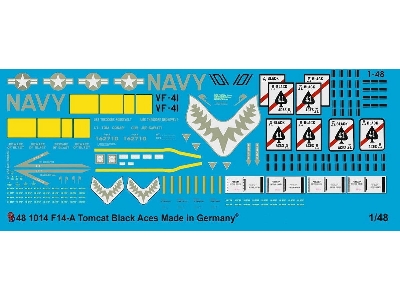 F14 A Tomcat Black Aces Markings - image 1
