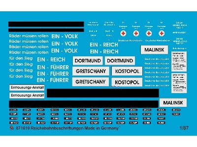 Reichsbahn Markings For Steamers - Waggons And Train Stations - image 1