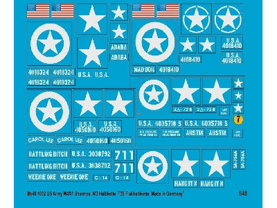 Us Army Markings For M3 Halftrack, M4a1, T30 Anti Aircraft Halftrack - image 1