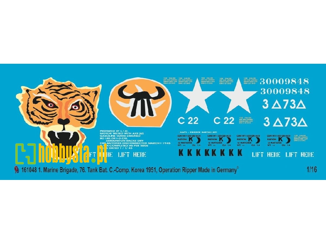 M 46 Tank 1. Marines 76. Tank Bat. Korea 1951 Op. Ripper - image 1