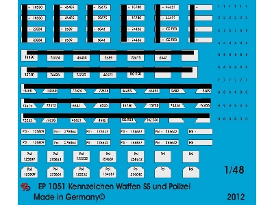 Number Plates For German Police And Waffen Ss - image 1