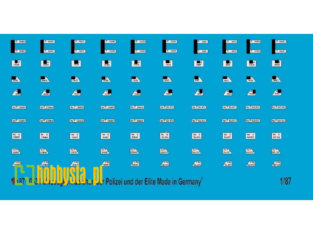 Number Plates For German Police And Waffen Ss - image 1