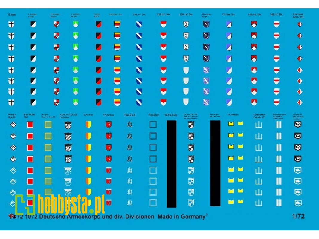 German Army Corps And Div. Divisions Markings - image 1