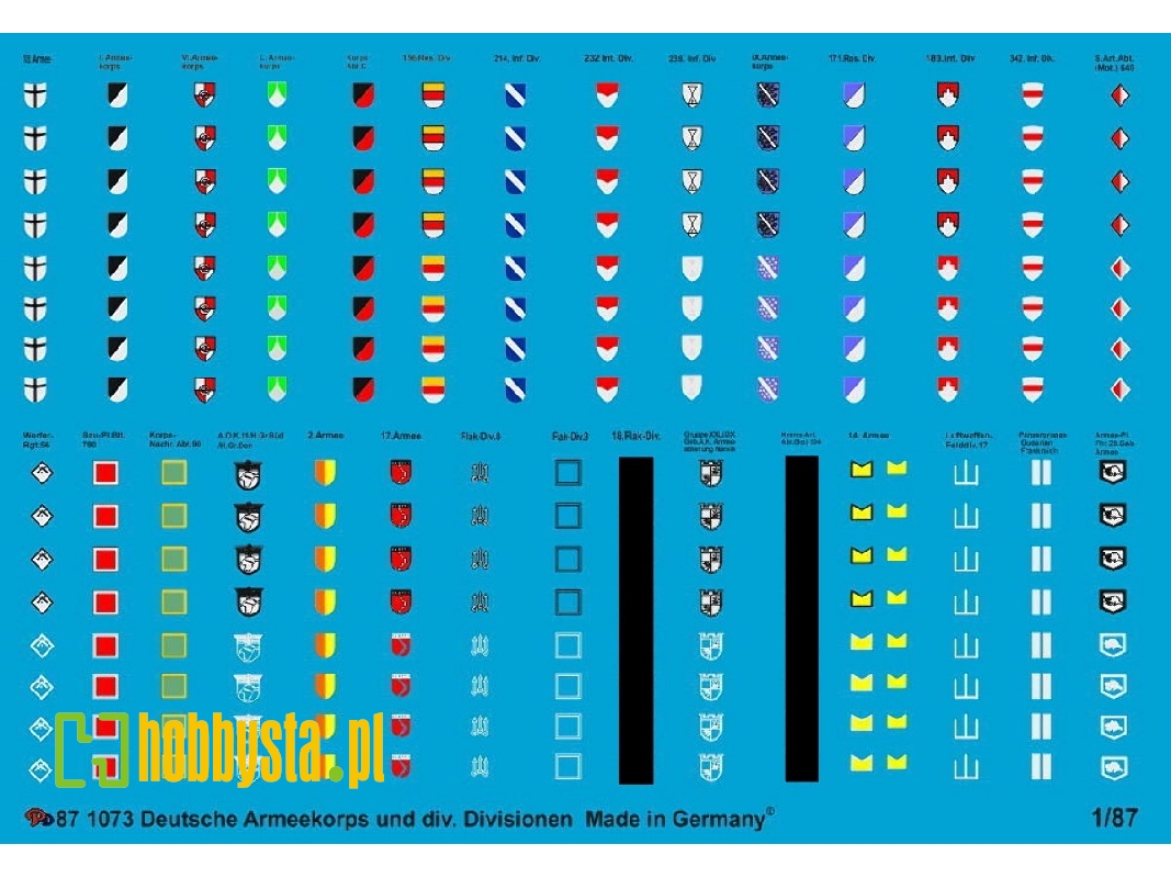 German Army Corps And Div. Divisions Markings - image 1