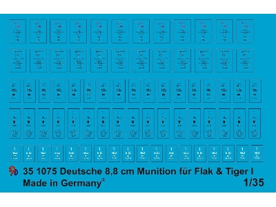 Markings For 8,8 Cm Ammo For Flak And Tiger Tanks - image 1