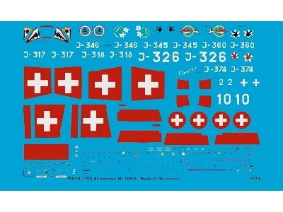 Markings For Swiss Bf 109 S - image 1