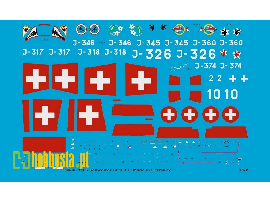 Markings For Swiss Bf 109 S - image 1