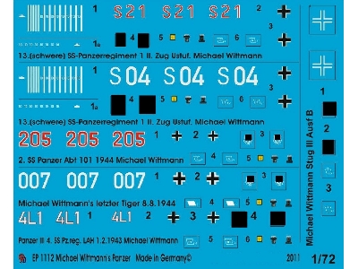 Wittmann's Tank Markings - image 1