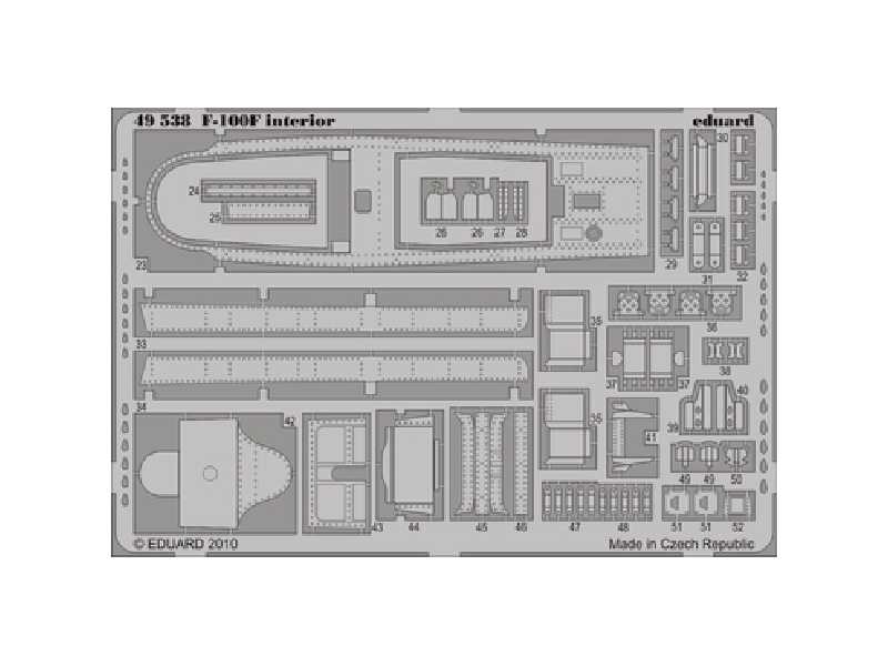 F-100F interior S. A. 1/48 - Trumpeter - image 1