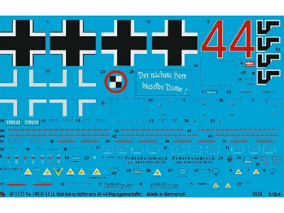 Fw 190-d11 Leut. Karl Heinz Hoffmann Jv 44 Papageienstaffel - image 1
